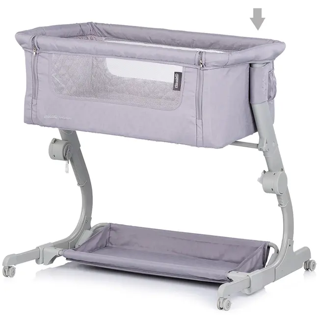 Patut co-sleeper Chipolino Eleganza cu laterala culisanta cloud HUBKOSEL0251CL