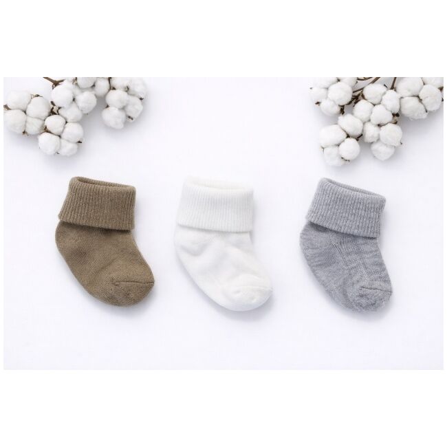 Set sosete bebelus 3 perechi bumbac nou nascut trpb0135