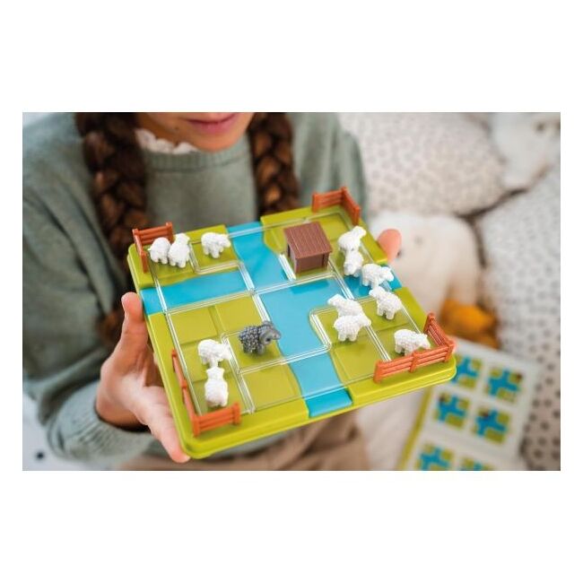 Smart games - counting sheep, joc de logica cu 60 de provocari, 7+ ani, editie internationala - okesg452