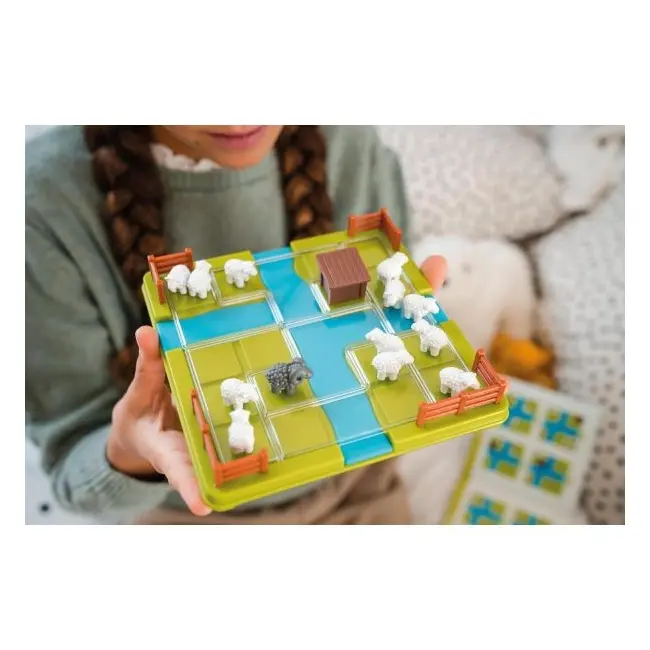 Smart games - counting sheep, joc de logica cu 60 de provocari, 7+ ani, editie internationala - okesg452