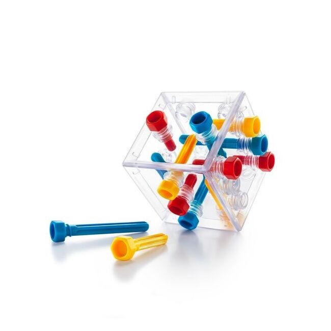 Smart games - criss cross cube, joc de logica cu 80 de provocari, 8+ ani, editie lb. romana - okesg415ro