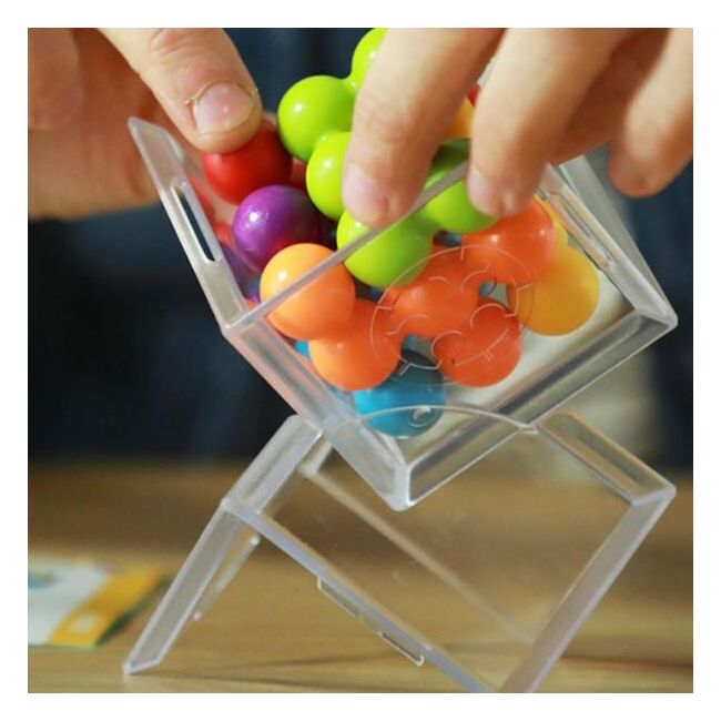 Smart games - cube puzzler pro, joc de logica cu 80 de provocari, 10+ ani, editie lb. romana - okesg413ro