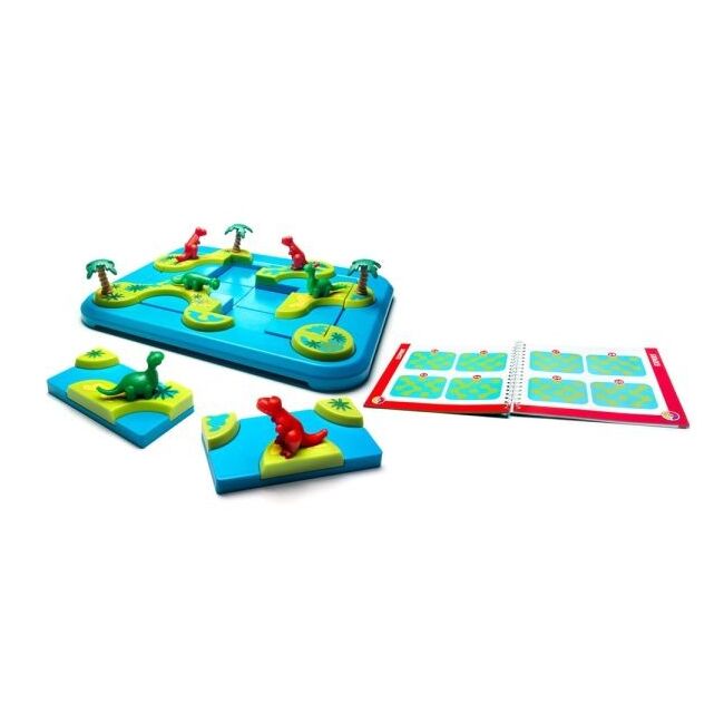 Smart games - dinosaurs mystic islands, joc de logica cu 80 de provocari, 6+ ani, editie lb. romana - okesg282ro