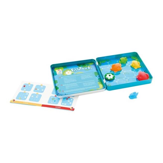 Smart games - fishtricks, joc de logica cu 48 de provocari, 5+ ani, editie internationala - okesgt2005