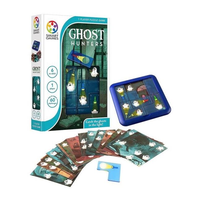Smart games - ghost hunters, joc de logica cu 60 de provocari, 5+ ani, editie lb. romana - okesg433ro