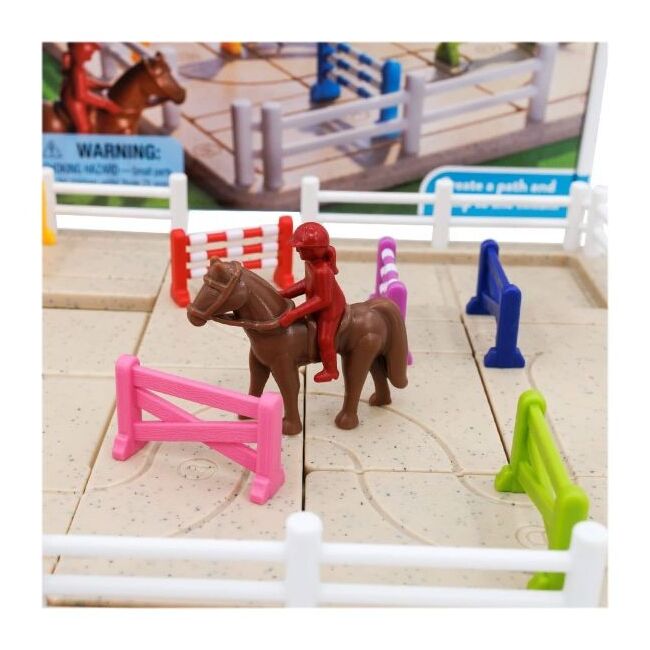 Smart games - horse academy, joc de logica cu 80 de provocari, 7+ ani, editie lb. romana - okesg097ro