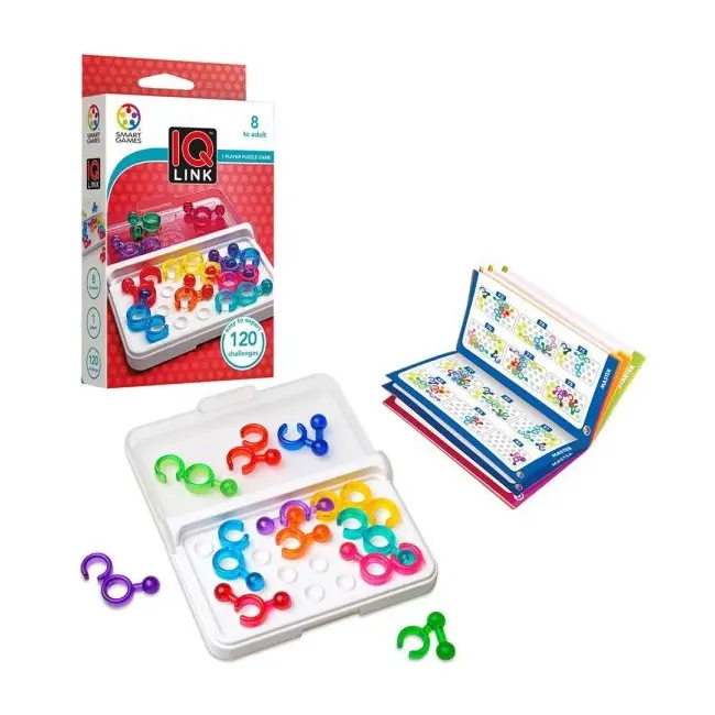 Smart games - iq link, joc de logica cu 120 de provocari, 8+ ani, editie lb. romana - okesg477ro