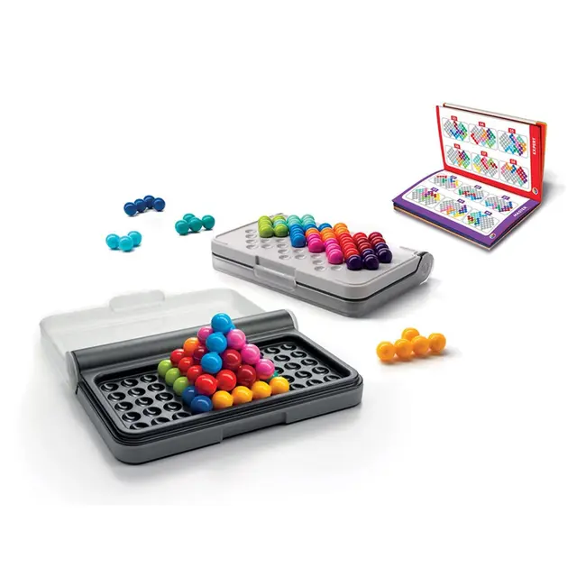 Smart games - iq puzzler pro, joc de logica cu 120 de provocari, 6+ ani, editie internationala - okesg455