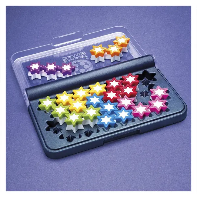 Smart games - iq stars, joc de logica cu 120 de provocari, 6+ ani, editie lb. romana - okesg411ro