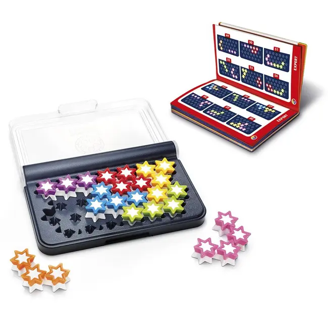 Smart games - iq stars, joc de logica cu 120 de provocari, 6+ ani, editie lb. romana - okesg411ro