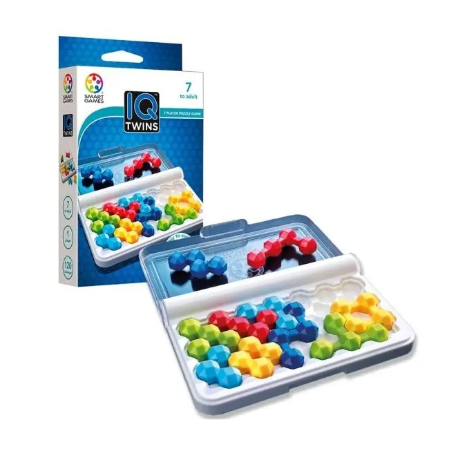 Smart games - iq twins, joc de logica cu 120 de provocari, 7+ ani, editie lb. romana - okesg306ro