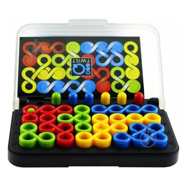 Smart games - iq twist, joc de logica cu 120 de provocari, 6+ ani, editie lb. romana - okesg488ro