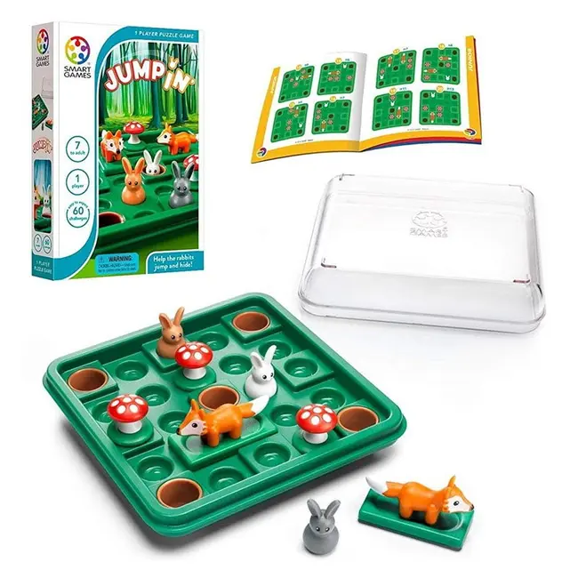 Smart games - jump'in, joc de logica cu 60 de provocari, 7+ ani, editie lb. romana - okesg421ro