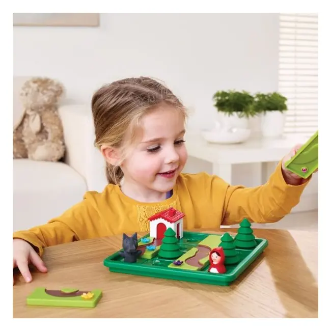 Smart games - little red riding hood - deluxe, joc de logica cu 48 de provocari, 4+ ani, editie lb. romana - okesg021ro