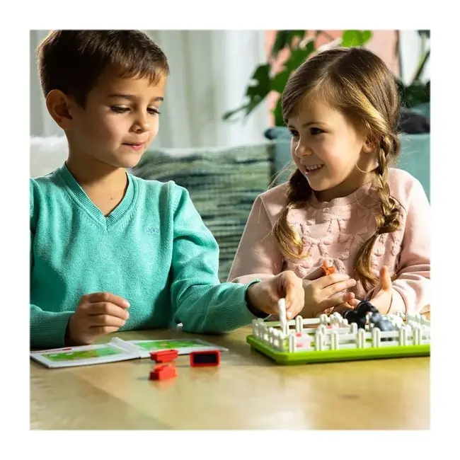 Smart games - smart farmer, joc de logica cu 60 de provocari, 4+ ani, editie lb. romana - okesg091ro