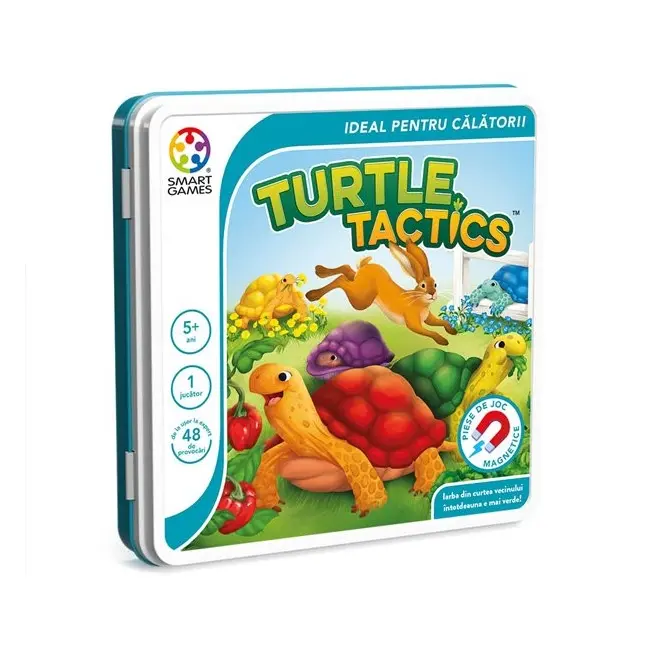 Smart games - turtle tactics, joc de logica cu 48 de provocari, 5+ ani, editie lb. romana - okesgt2003ro