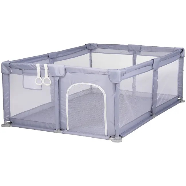 Tarc de joaca Chipolino Lotus 180x120 cm grey HUBKOILS0251GY