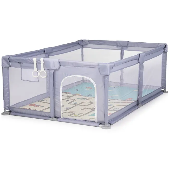 Tarc de joaca Chipolino Lotus 180x120 cm grey HUBKOILS0251GY