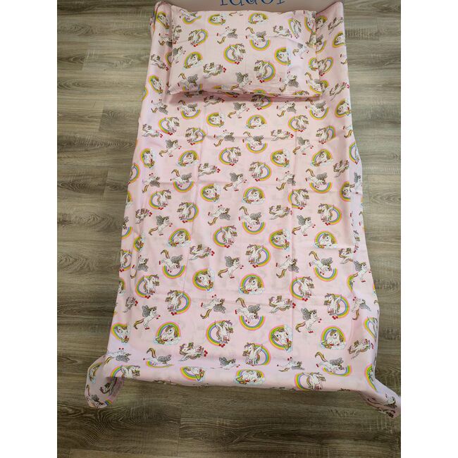 Lenjerie 3 piese cu Unicorni pat copii 2-6 ani pentru saltele 130x60 - ASC6427968007973