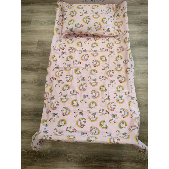 Lenjerie 3 piese cu Unicorni pat copii 2-12 ani pentru saltele 160x80 - ASC6427968007980