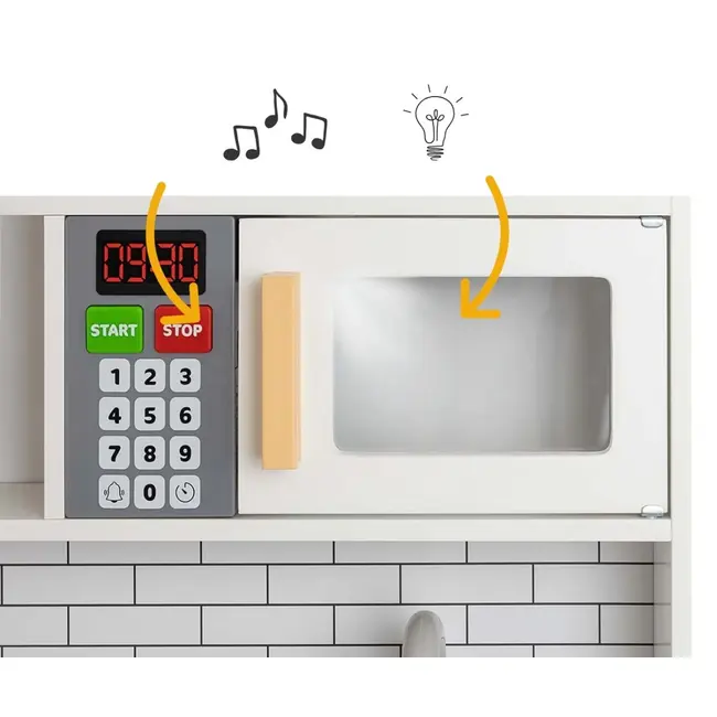 Bucatarie din lemn Esket Grey – Milly Mally, 3 ani+