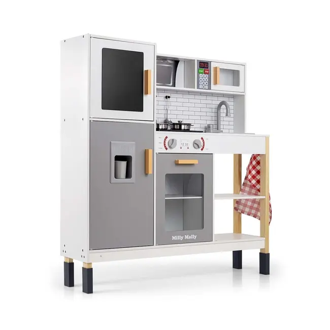 Bucatarie din lemn Esket Grey – Milly Mally, 3 ani+