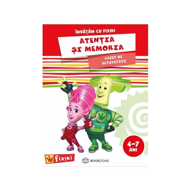 Caiet de activitati. invatam cu fixiki - atentia si memoria