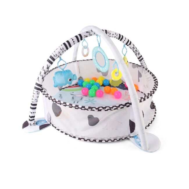 Saltea educationala 2in1, TinyMini, Piscina cu Mingi