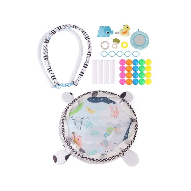 Saltea educationala 2in1, TinyMini, Piscina cu Mingi