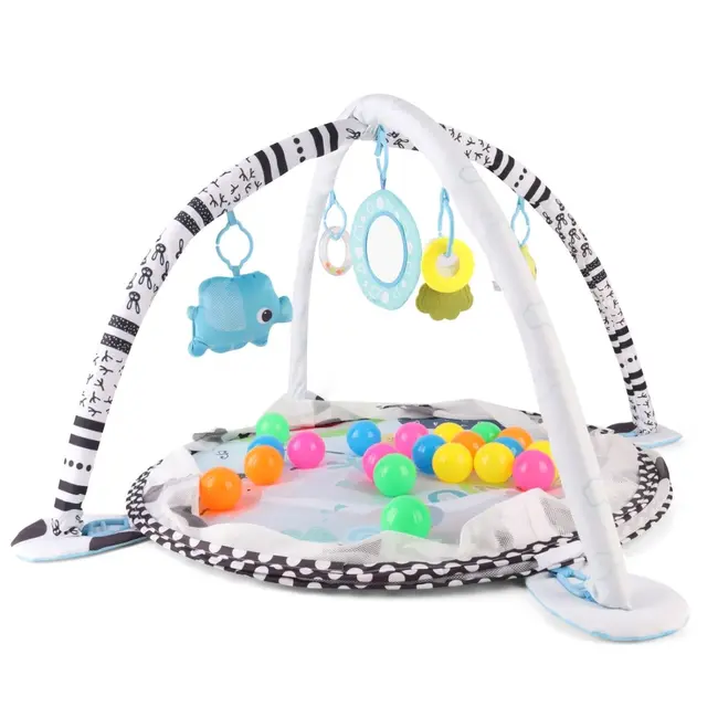 Saltea educationala 2in1, TinyMini, Piscina cu Mingi