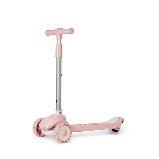 Trotineta Evolutiva 2 In 1 Saro , œcool Rider,   Pink, 12 Luni+, Pliabila, Cu Scaunel, Bluetooth + Difuzor, Roti Led, Frana Spate, Max. 50 Kg Pjb89101