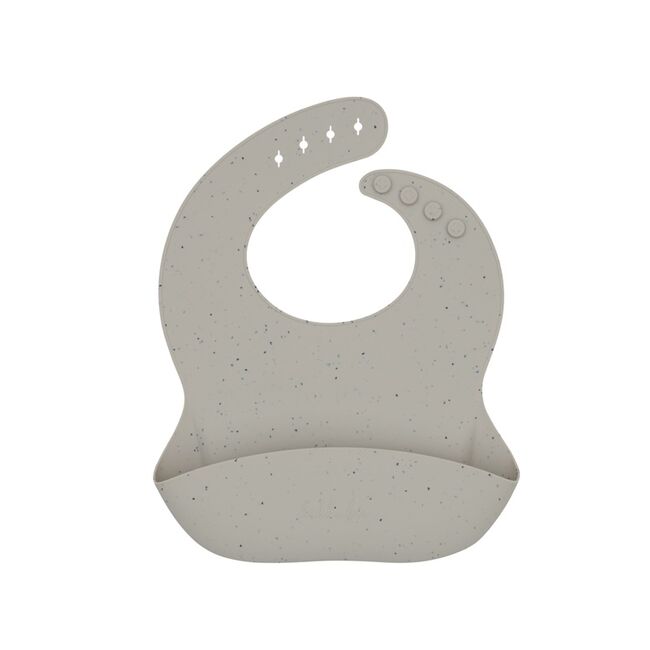 Baveta din silicon cu buzunar colector pentru hranire, Platinum Sand