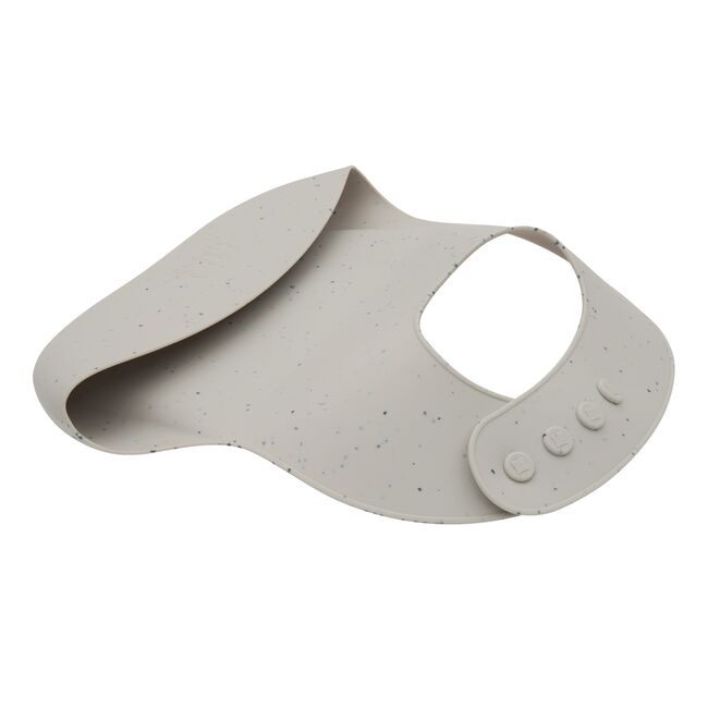 Baveta din silicon cu buzunar colector pentru hranire, Platinum Sand