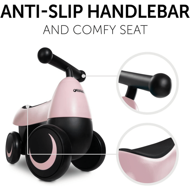 Bicicleta fara pedale Ride On 1st Ride Four, +18 luni, Matt Pink, Hauck