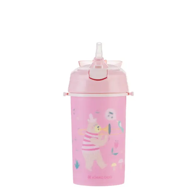 Cana cu pai si curea 450 ml Music Fest Pink, Kikka Boo