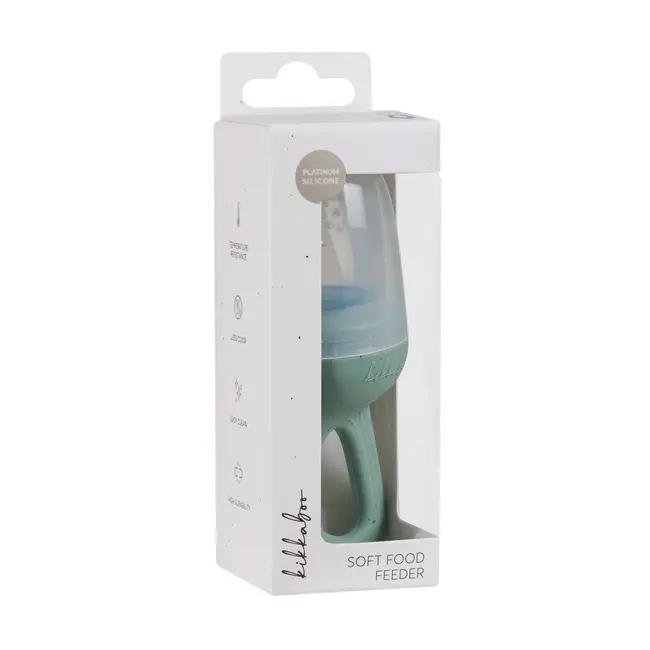 Dispozitiv din silicon pentru hranire sigura si explorare de gusturi, Platinum Sage Green