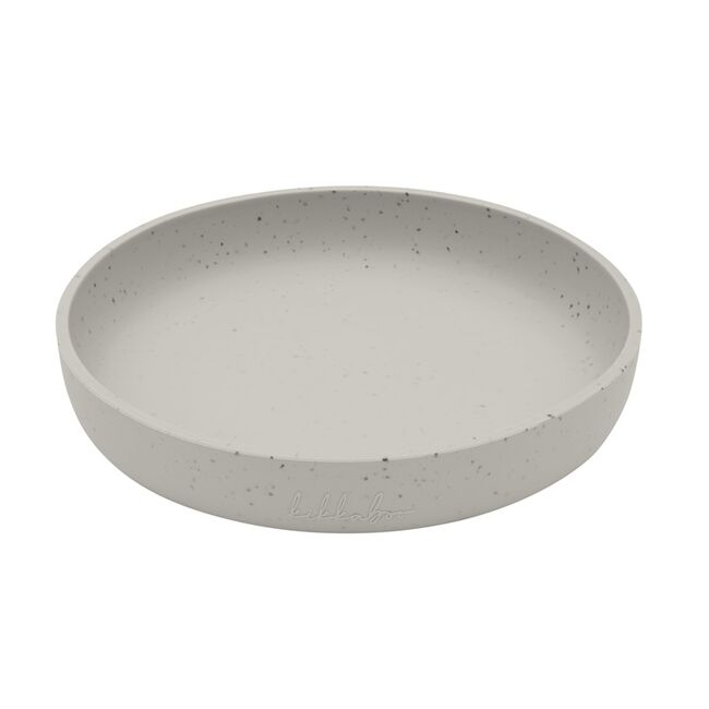 Farfurie pentru bebelusi din silicon alimentar 400ml, Platinum Sand