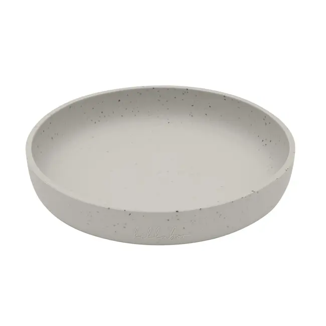 Farfurie pentru bebelusi din silicon alimentar 400ml, Platinum Sand