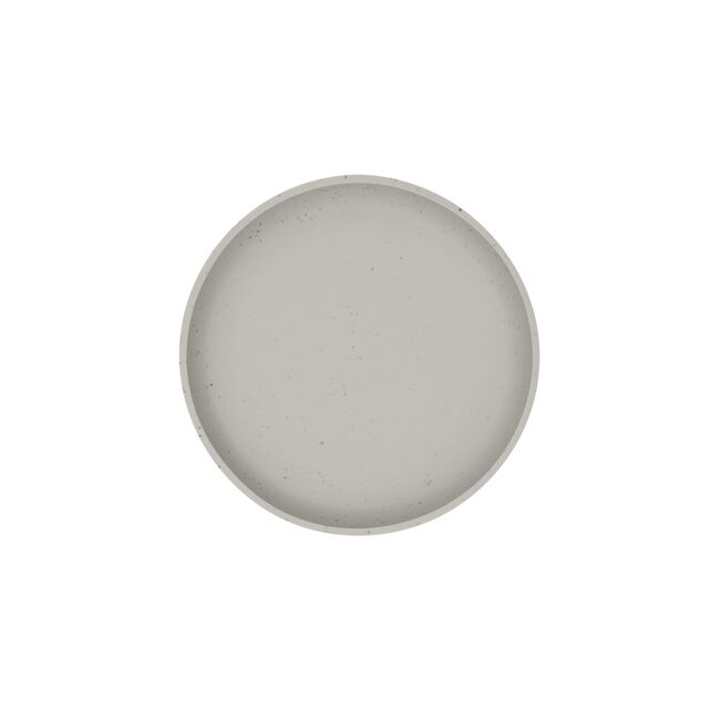 Farfurie pentru bebelusi din silicon alimentar 400ml, Platinum Sand