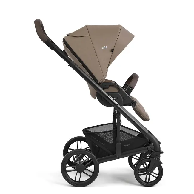 Joie - carucior pentru copii multifunctional 3 in 1 chrome 2 cashew (carucior chrome 2 cashew + landou chrome cashew + scoica i-snug cashew) bbbt1201jacsw000