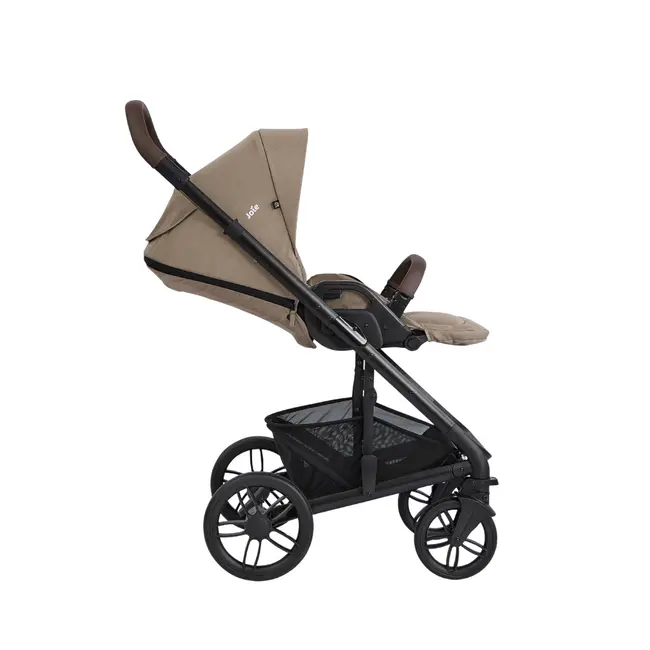 Joie - carucior pentru copii multifunctional 3 in 1 chrome 2 cashew (carucior chrome 2 cashew + landou chrome cashew + scoica i-snug cashew) bbbt1201jacsw000
