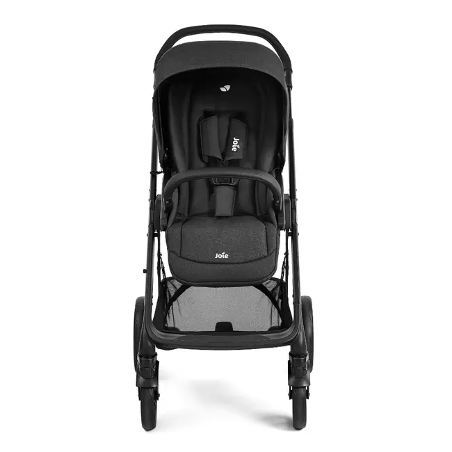 Joie - carucior pentru copii multifunctional 3 in 1 chrome 2 raven  (carucior chrome 2 raven + landou chrome raven+ scoica i-snug raven) bbbt1201jarvn000