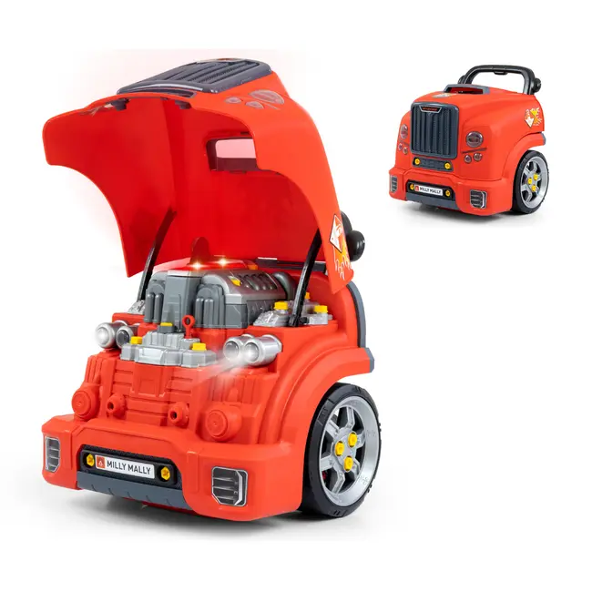N-GINE &ndash; motor auto demontabil, jucarie educativa STEM (3+), Milly Mally, Red