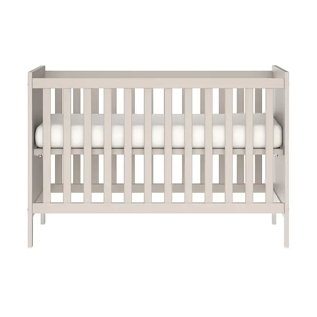 Patut bebelusi din MDF 120x60 cm,transformabil in SOFA, Elisabeth II, Beige + Saltea Cocos