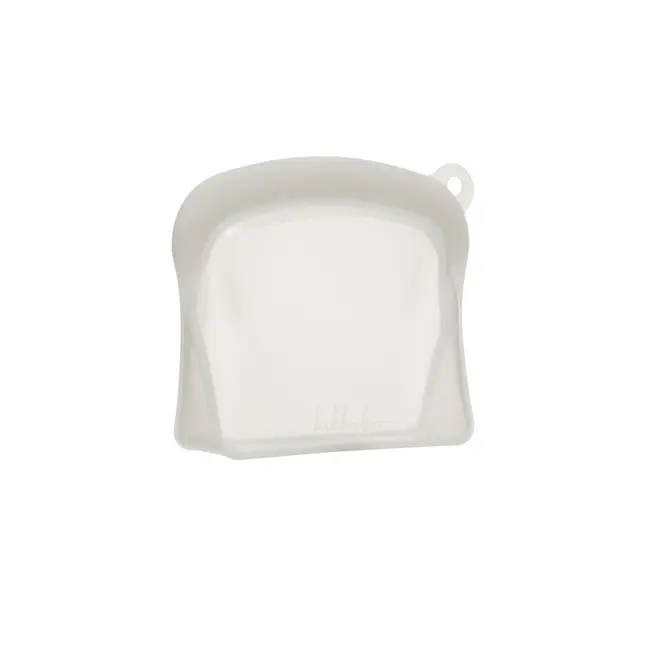 Punga alimentara din silicon reutilizabila, etansa si multifunctionala, 600 ml, Platinum Sand