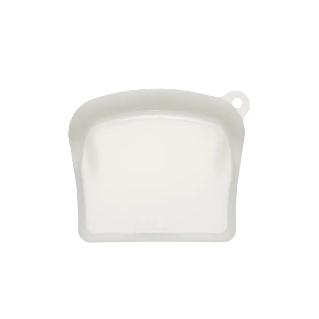 Punga alimentara din silicon reutilizabila, etansa si multifunctionala, 600 ml, Platinum Sand