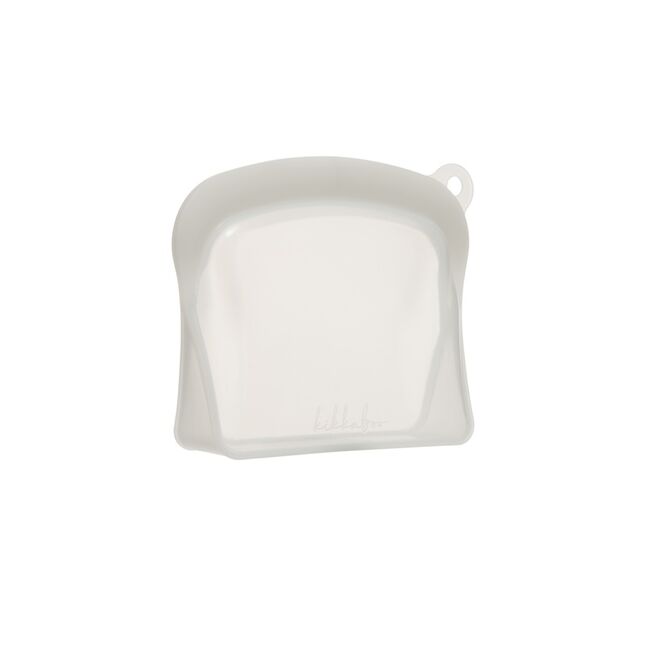 Punga alimentara din silicon reutilizabila, etansa si multifunctionala, 600 ml, Platinum Sand