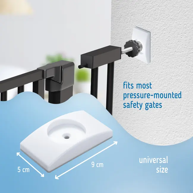 Set 4 Protectii Perete pentru Poarta Siguranta Copii, SIPO, Anti-Alunecare, Universale, Alb