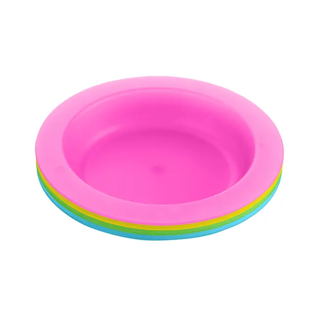 Set 4 farfurii 400 ml, Rainbow, Kikka Boo