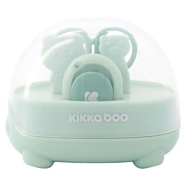 Set de manichiura pentru bebelusi, foarfeca, unghiera, pila si cleste, Bear Mint